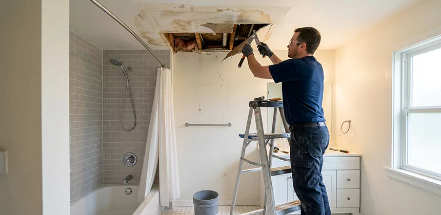 Bathroom Leak Ceiling Repair in Peoria