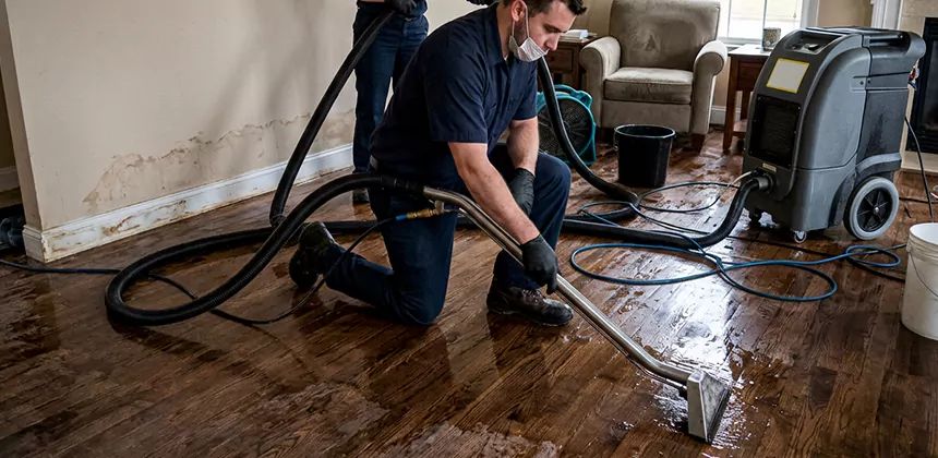 Hardwood Floor Water Extraction in Peoria